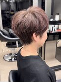 40代50代60代白髪マッシュショートボブ大人美人くびれ髪質改善