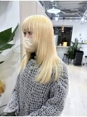 【sakina指名】ブロンドヘア/ブリーチカラー/ハイトーン