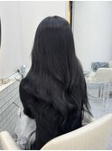 ブルーブラック×レイヤーカット