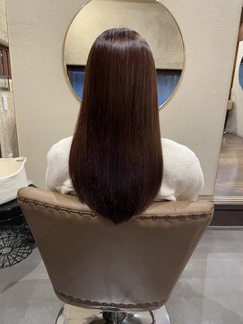 穀雨(Kokuu) ロング×ツヤ系ピンクカラー