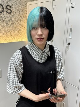 オプス 大名店(Ops) ミントグリーン×ブラックのデザインカラー