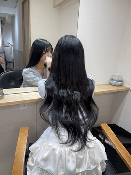 ミオ バイ レニア(mio by ReniA) ブルーブラック/羽160本