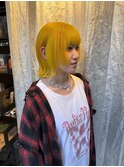 【ステップボーンカット】ハニーレモンカラー