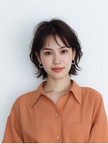 e.m.a プレミアムビューティーサロン 栄駅店(e.m.a PREMIUM BEAUTY SALON)&nbsp;ショートボブ/イメチェン/外ハネボブ/美髪/ワイドバング/髪型