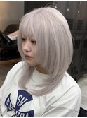 【GEEKS渋谷】ホワイトブロンド/ウルフ/レイヤー/顔周りカット