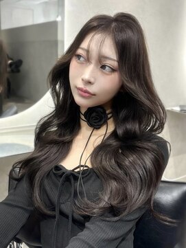 オニキス(ONYX) C177秋先取りチョコレートブラウン韓国レイヤーカット