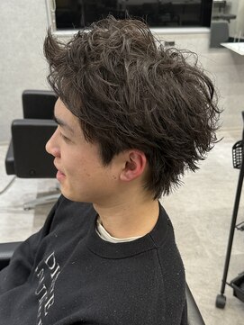 MEN’S HAIR/波巻ツイストスパイラル/フェザーパーマ/新田