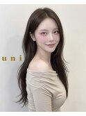 韓国カット　韓国レイヤー　ベージュカラー