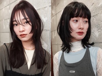 マイル 渋谷(mile)の写真/お顔の印象を変える"顔周りカット*前髪カット"高評価!小顔に魅せる黄金比カット 渋谷/渋谷駅/ボブ/レイヤー