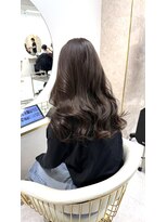ワンズ リー 上大岡店(One's ly) グレージュミディアムヘア_縮毛矯正髪質改善レイヤー