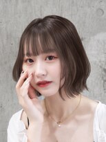 ヴィヴィッド オモテサンドウ(ViViD omotesando)&nbsp;20代　30代　アッシュブラウン　ミディアムボブ　くびれボブ