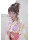 大人かわいい♪抜け感☆彡浴衣アップスタイル