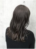 【yuka】ブリーチなしアッシュグレー