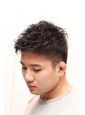 【ヨシザワ人形町】ツーブロビジネスゆるパーマ爽やか好印象
