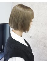ヘアテリア リュウ 大塚(hair teria ryu)&nbsp;ミルクティーグレージュ×前下がりボブ