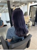 ◎ツヤ髪ラベンダーグレージュブラックバイオレット透明感暗髪