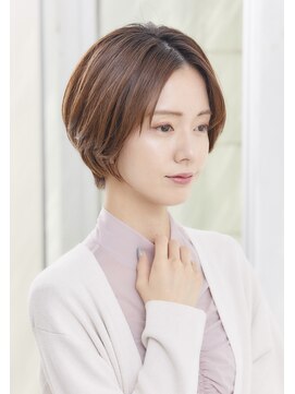 ミチオ ノザワ ヘアサロン ギンザ(Michio Nozawa HAIR SALON Ginza) ☆顔周りレイヤー☆バングなし☆大人カジュアル☆ベージュ