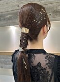 タイトなまとめ髪結婚式ヘアアレンジ【肥田亜沙美】