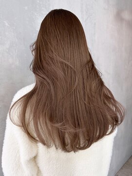 アイティーバイアルバム 八王子店(IT by ALBUM) クリアブラウンレイヤーカット_斜めバンググレージュ_ba444611