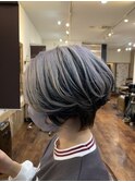 格好可愛い外国人風グラデーションボブ