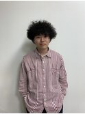 men's afro perm/ボブパーマ/前髪パーマ/20代/30代