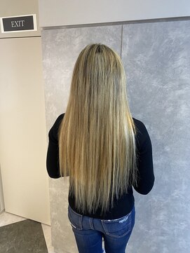ガルボヘアー 名古屋栄店(garbo hair) #名古屋#栄#プルエクステ#ハイライト#ハイトーン#ロング