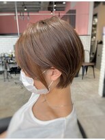 リーオオサカ(Lee Osaka) 【Lee大阪店】綺麗めショート×ベージュ/新出