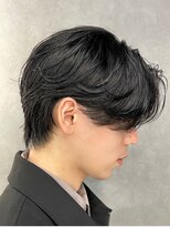 エルマーク 梅田(L-MARK)&nbsp;センターパートニュアンスパーマ韓国カルマパーマコンマヘア