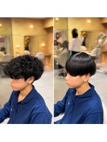 アッシュ 桜木町店(Ash)&nbsp;横浜メンズ縮毛矯正センターパート縮毛矯正マッシュ刈り上げ
