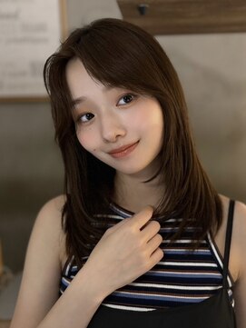 メゾンドムニ 恵比寿(Maison de MUNi) セミディレイヤーシアーカラーワンホンレイヤー20代30代40代