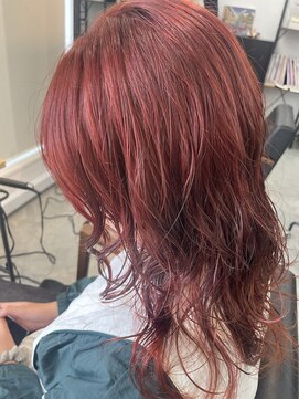 シアン(cyan.) ピンクレッドカラー