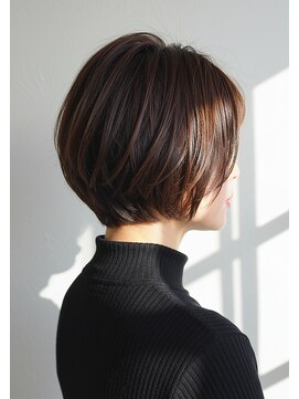 アントワープトーキョー(antwerp TOKYO) 30代40代50代丸みショートブラウンカラー髪質改善白髪染め