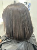明るい白髪染め ボブスタイル