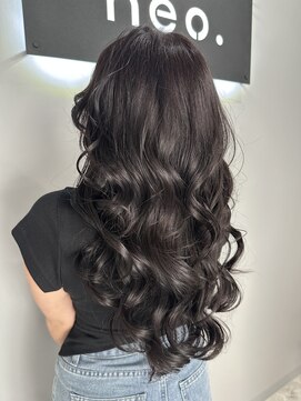 ネオ(neo.) 海外風レイヤー/ダークパープル/艶髪/レイヤーカット