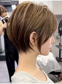 静岡ショートボブマッシュボブ白髪ぼかしショートカット30代40代
