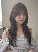 池袋HOLON/レイヤーカット/ハッシュカット/暗髪ロングヘア