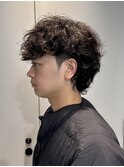 名古屋栄マレットヘアシャドウパーマルーズパーマメンズ外国人風