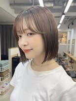 サンドイエナ 横浜店(sand yena)&nbsp;多毛さん向け結べる切りっぱなしボブ