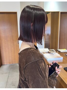 マレット 南蔵王(mullet.) ボブ×ラベンダーピンク