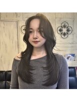 ヘアーアンドメイク シークタチカワ 立川店(Hair&Make Seek) 【澤飯】自然にくびれて盛れる韓国レイヤー×透け感グレージュ
