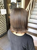 ロア バイ アヴァンス 天王寺店(Lowa by avance.)&nbsp;【外はねボブ】×【オレンジブラウン】×【髪質改善】