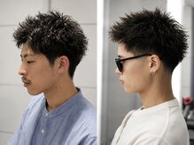 ーBOB（ボブ）ーソフトツイストパーマ[men's/金沢駅/ツイストスパイラル/ニュアンスパーマ/眉毛/学割U24]