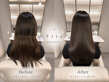 Tiia考案《PLATINAMストレート》【全国取り扱い"1%【"1度"で変わる本物の縮毛矯正×髪質改善】