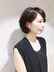 30代40代にも人気☆トップふんわりショートボブ【表参道 原宿】