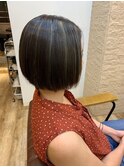 ナチュラルストレートショートボブ