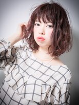 カバーヘア ブリス 上尾西口店(COVER HAIR bliss)&nbsp;*bliss上尾*甘めカラー＆無造作カール大人可愛いふわミディw
