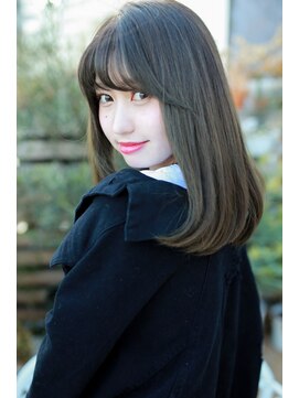 ラフィスヘアーブリス 川越店(La fith hair bliss) 【La fith】アッシュグレージュ×ストレート