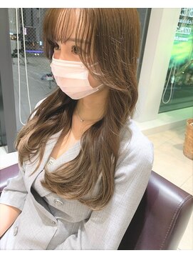 ビーハイブ 一番町店 アヴェダ(BEHIVE) 扱いやすい顔周りのカット☆大人可愛いくびれヘア　ワンホンヘア