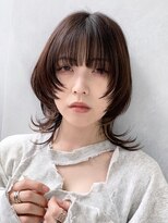 アイティーバイアルバム 下北沢店(IT by ALBUM)&nbsp;エッジウルフスタイル_マチルダボブピンクベージュ_29317