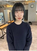 CAF松本/顔まわりカット/ブルーブラック/大阪/心斎橋美容室